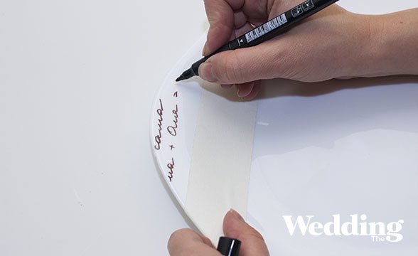 тарелка с буквами, расписная тарелка