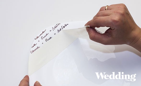 тарелка с буквами, расписная тарелка