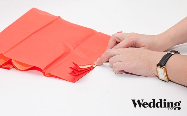 Как сделать украшение на торт, сложить гармошку