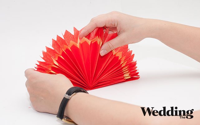 Как сделать украшение на торт, сделать веер из гармошки