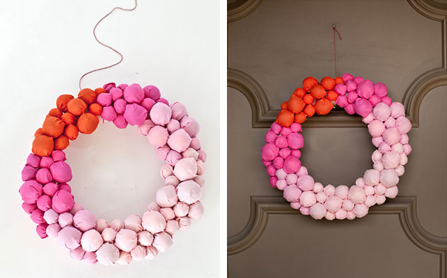 как сделать венок из шариков своими руками