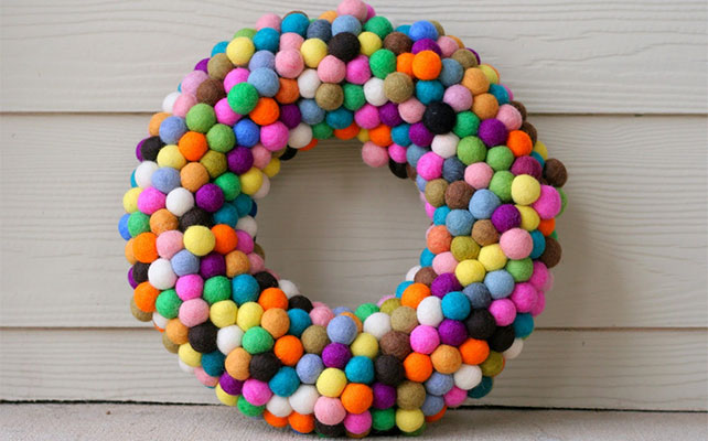 как сделать венок из шариков своими руками