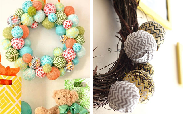 как сделать венок из шариков своими руками