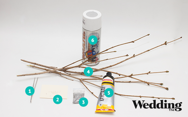 оформление дома к Новому Году, декорируем ветки к свадьбе