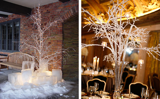 оформление дома к Новому Году, декорируем ветки